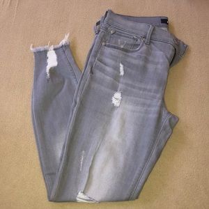 EXPRESS Gray Ripped Jeans